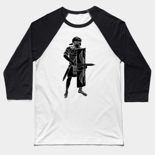 Black Imperial Roman Legionnaire (Small) Baseball T-Shirt